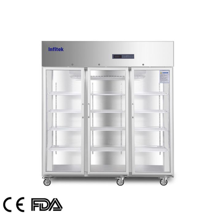 Refrigerador de farmacia/medicamentos/vacunas de tres puertas, PR5-1500
