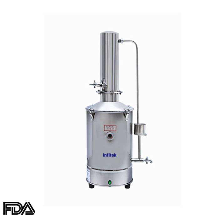 Destilador de agua de acero inoxidable, WDST-5E, WDST-10E