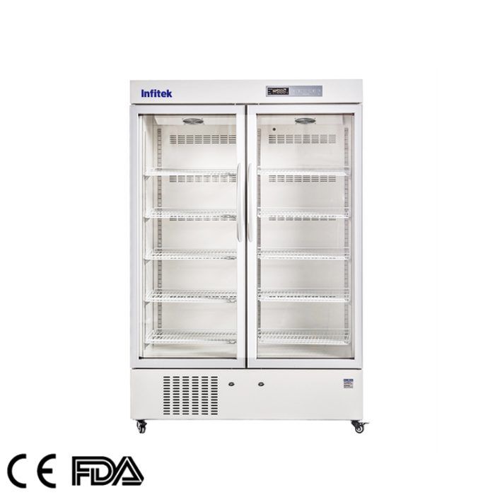 Refrigerador farmacéutico de doble puerta de 2 a 8 °C, PR5-1000