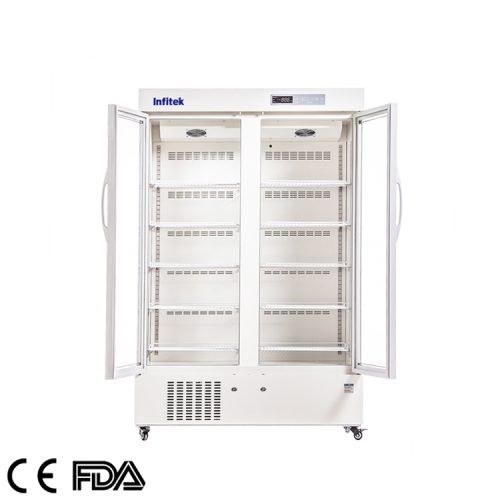 Refrigerador farmacéutico de doble puerta de 2 a 8 °C, PR5-1000