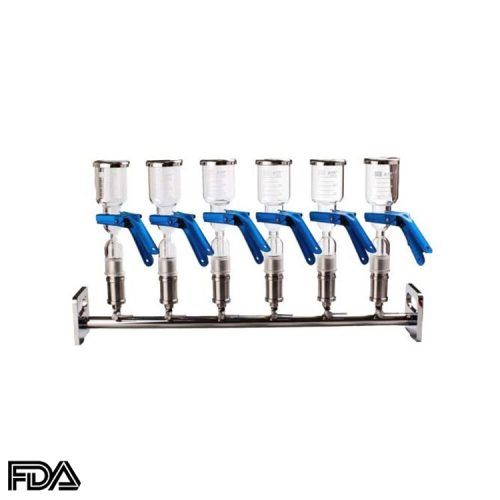 Colectores de filtración al vacío, vidrio, MFA-6GMFA-6PTFE