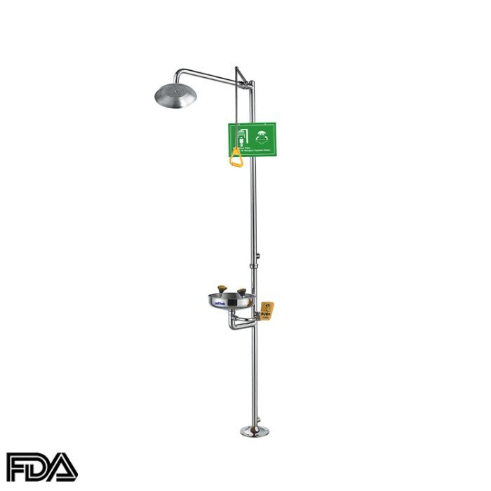 Estación combinada de ducha y lavado de ojos y rostro, EEWS-303 - Imagen 2